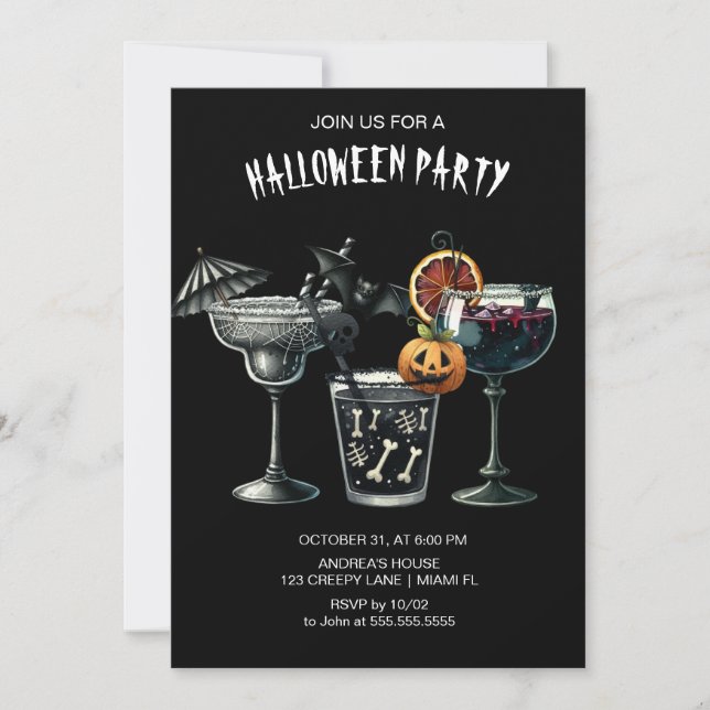 Halloween Einladung (Vorderseite)