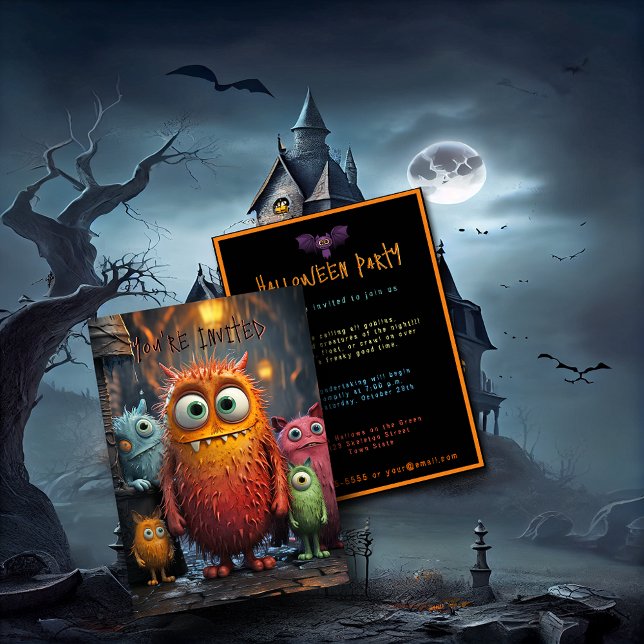 Halloween Einladung Alberne lustige Niedliche Krea (Von Creator hochgeladen)