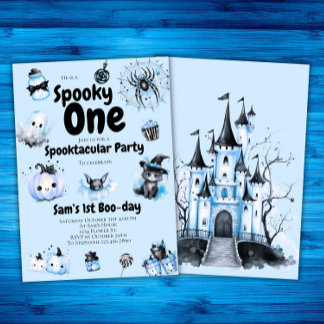 Halloween Einladung Boys Spooky 1.