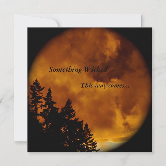 Halloween-Einladung: Irgendetwas Unrichtiges Einladung (Vorderseite)