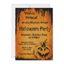 Halloween-Einladung mit Pumpkin