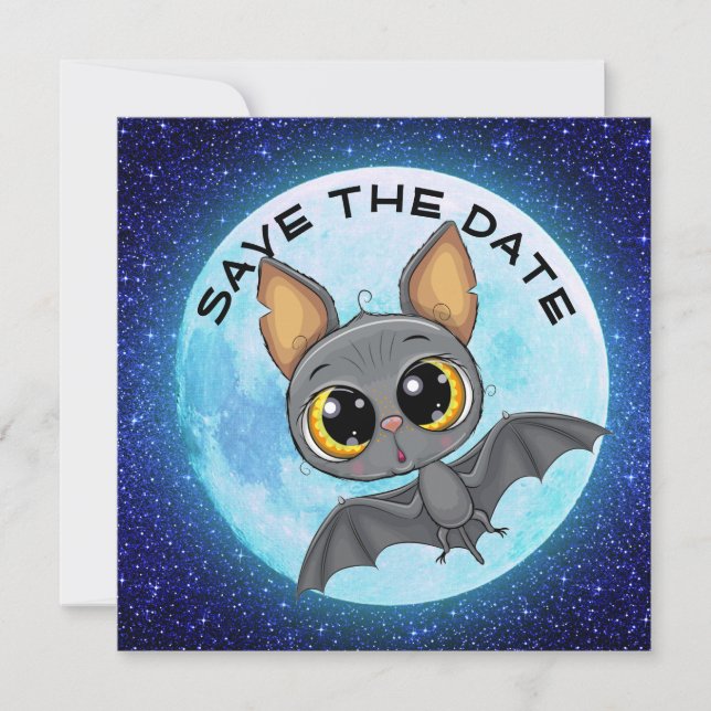 Halloween-Einladung Save The Date (Vorderseite)