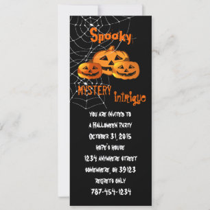 Halloween-Einladungen Spinnennetz Einladung