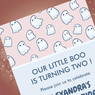 Halloween-Einladungen zum 2. Geburtstag süße klein Einladung