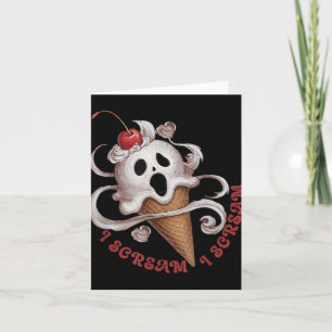 Halloween-Eiscreme, sprichwörtliches T-Shirt Idee Karte