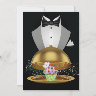 Halloween Elegante Cupcake-Einladung - SRF Einladung