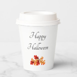 Halloween Elegante Herbstlaube Pappbecher
