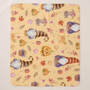 Halloween-Elemente: Vintages Aquarellfarben - naht Sherpadecke