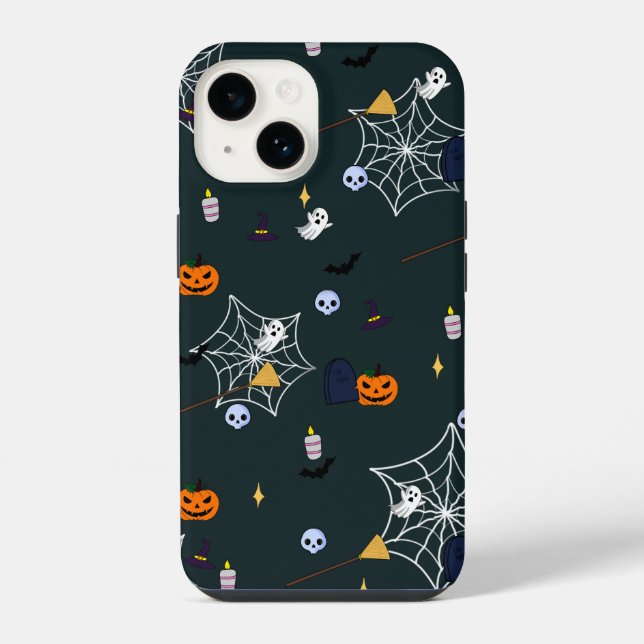 Halloween Elements Phone Case iPhone Hülle (Rückseite)