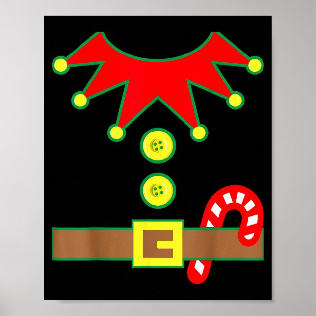Halloween Elf Costume For Kids Men &amp; Women  Poster (Vorne)
