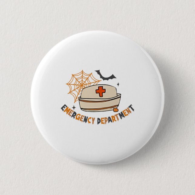 Halloween Emergency Room Nurs Button (Vorderseite)