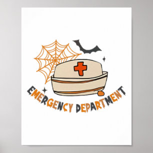 Halloween Emergency Room Nurs Poster