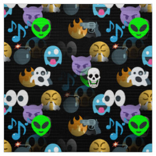Halloween Emoji Stoff