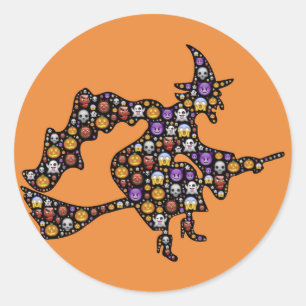 halloween emoji witscher Aufkleber