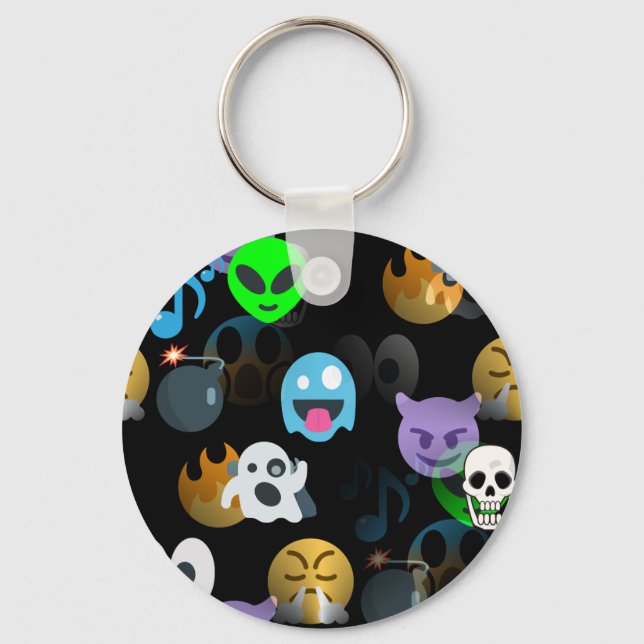 Halloween Emojis Schlüsselanhänger (Vorderseite)
