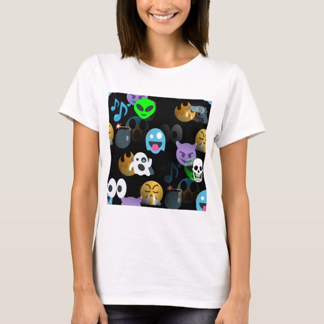 Halloween Emojis T-Shirt (Vorderseite)