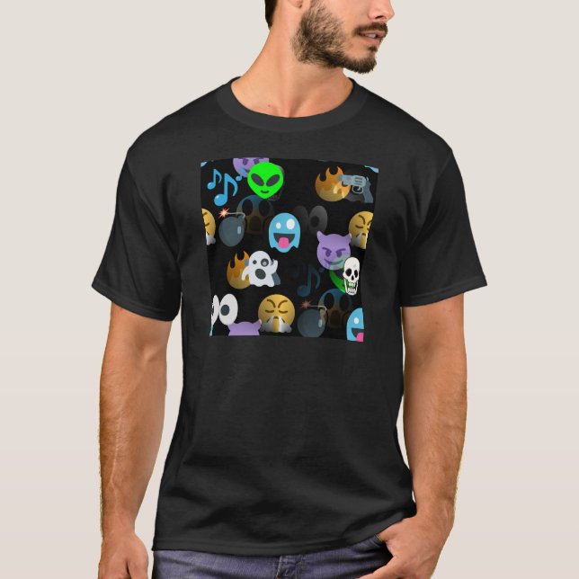 Halloween Emojis T-Shirt (Vorderseite)