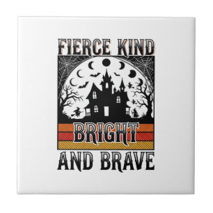 Halloween-Empowerment-Shirt Brave Vintage Hexen-D Fliese