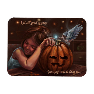 Halloween Engelssegen niedliche Originalkunst Magnet