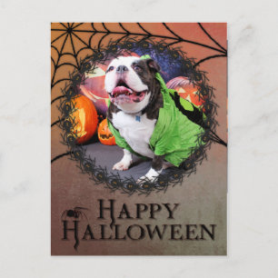 Halloween - English Bulldog - Spike Postkarte