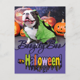 Halloween - English Bulldog - Spike Postkarte