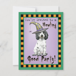Halloween English Cocker Spaniel Einladung