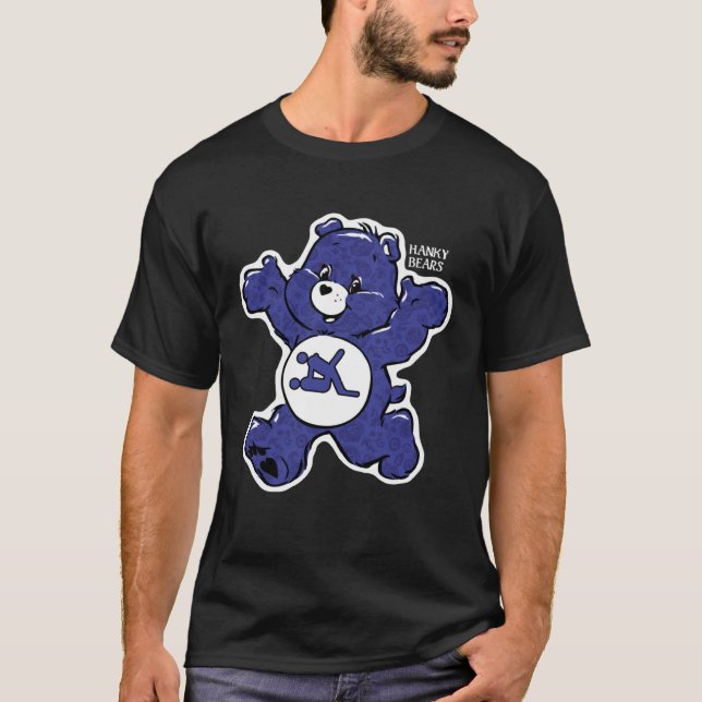 Halloween English  Hanky Bears Blue T-Shirt (Vorderseite)