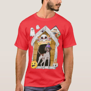 Halloween English Pointer Dog Hexe Spuk House T-Shirt