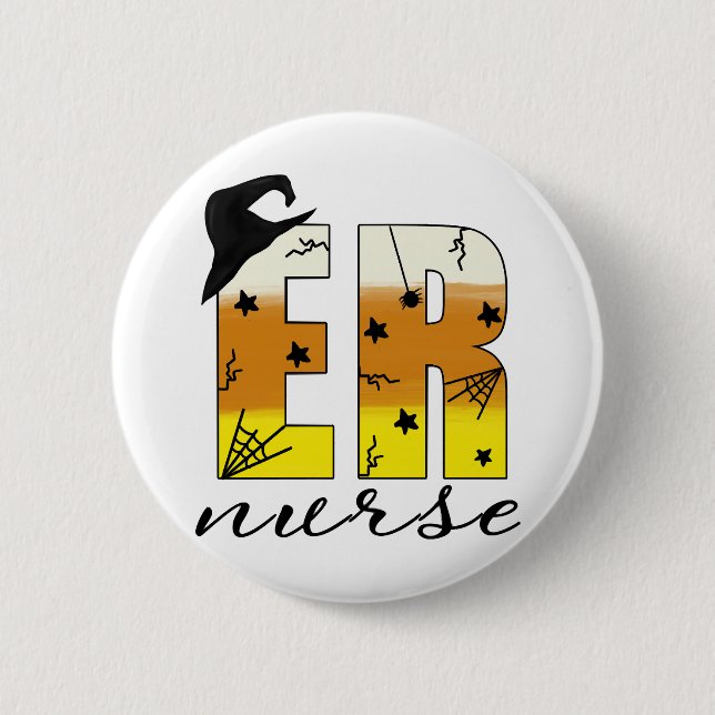 Halloween Er Nurse Button (Vorderseite)