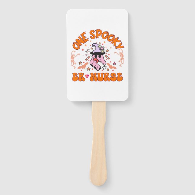 Halloween ER Nurse - Ein Spooky ER Nurse, Skelett Fächer (Vorderseite)