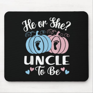 Halloween Er oder Sie Onkel wird Kürbis Geschlecht Mousepad