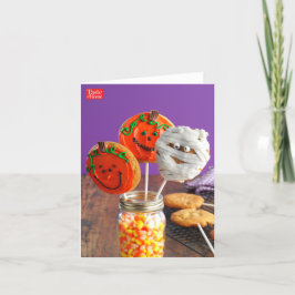 Halloween-Erdnussbutter-Plätzchen-Pop Karte