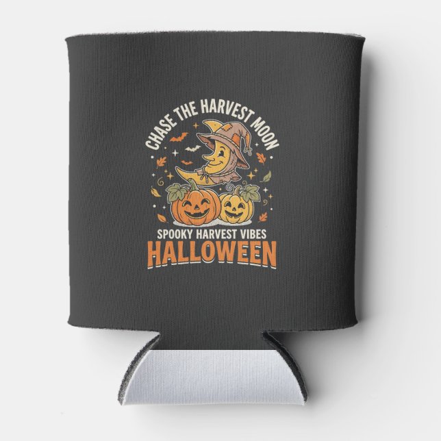 Halloween Ernte Mond Freude Dosenkühler (Vorderseite)