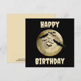 Halloween Ernte Vollmond- und Nachtflieger Karte