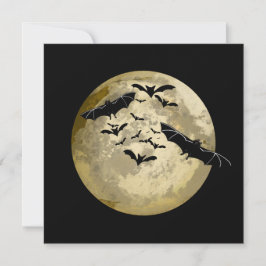 Halloween Ernte Vollmond- und Nachtflieger Karte