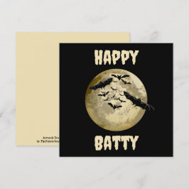 Halloween Ernte Vollmond- und Nachtflieger Karte