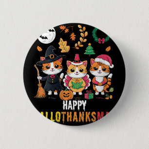 Halloween-Erntedank Button