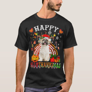 Halloween Erntedank Christmas Shih Tzu HalloTha T-Shirt