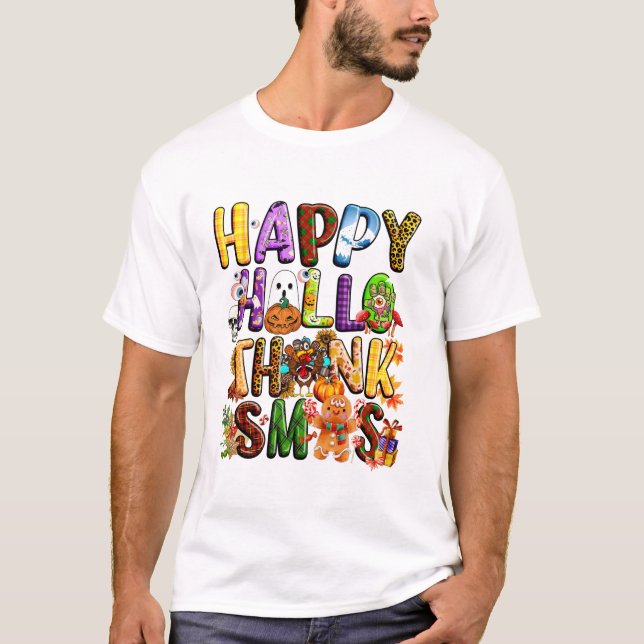 Halloween-Erntedank T-Shirt (Vorderseite)