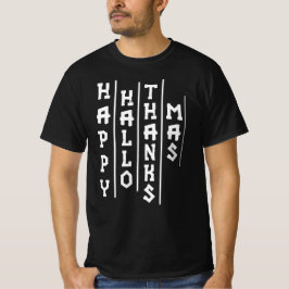 Halloween Erntedank Weihnachten Funny Typografie T-Shirt