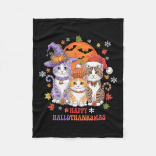 Halloween Erntedank Weihnachten Glückwunsch Hallow Fleecedecke