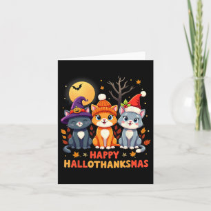 Halloween Erntedank Weihnachten Glückwunsch Hallow Karte