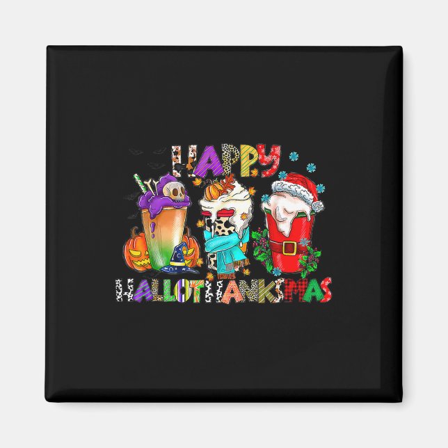 Halloween Erntedank Weihnachten Glückwunsch Hallow Magnet (Vorne)