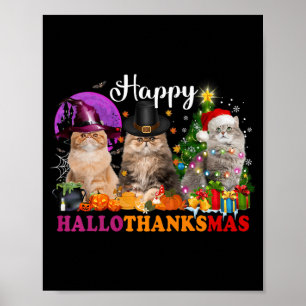 Halloween Erntedank Weihnachten Glückwunsch Hallow Poster