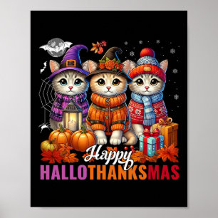 Halloween Erntedank Weihnachten Glückwunsch Hallow Poster