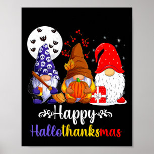 Halloween Erntedank Weihnachten Glückwunsch Hallow Poster
