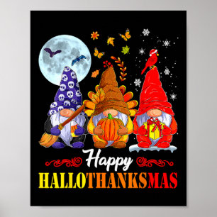Halloween Erntedank Weihnachten Glückwunsch Hallow Poster