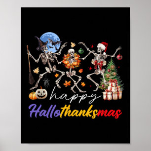 Halloween Erntedank Weihnachten Glückwunsch Hallow Poster