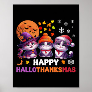 Halloween Erntedank Weihnachten Glückwunsch Hallow Poster