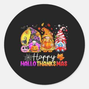Halloween Erntedank Weihnachten Glückwunsch Hallow Runder Aufkleber